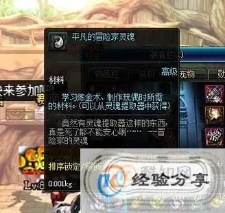 地下城冒险家灵魂获取详解及用途